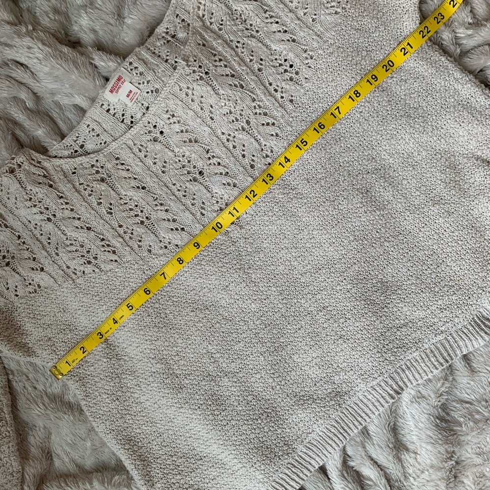 Cream Crochet Top Sweater - Picture 6 of 8